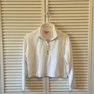 Stoney Clover Lane Cream Quarter-Zip Sweater